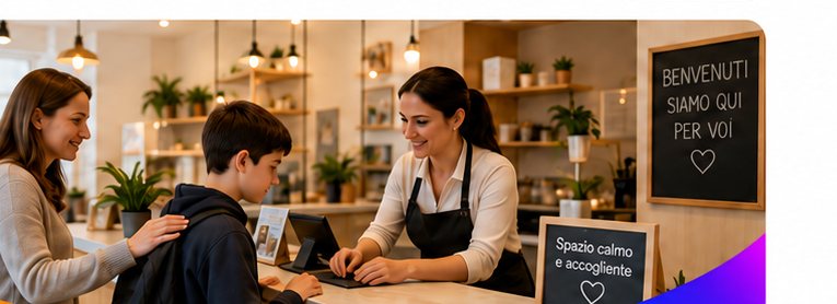Locale accogliente con personale e clienti